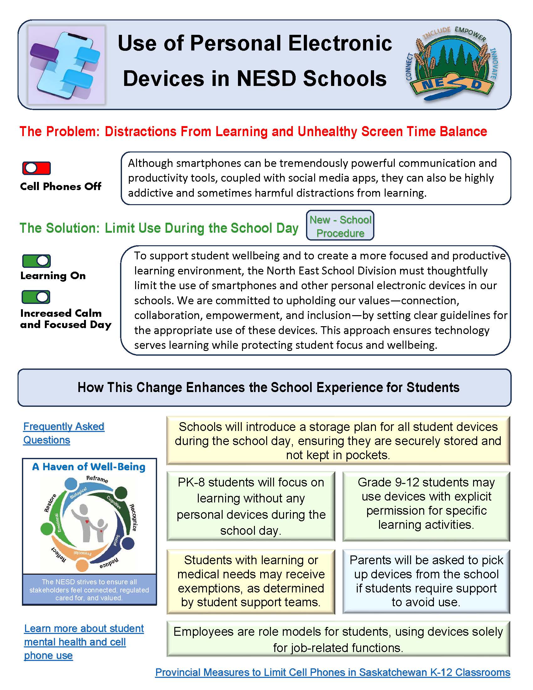 New NESD Electronic Device Policy